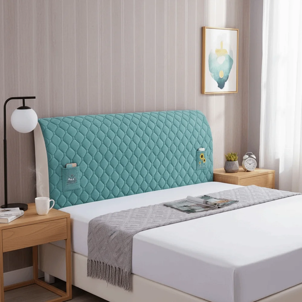Anti-Collision Bedhead Cover All Inclusive Thickened Dust Protection Cover Washable Dustproof Bedside Protector Hotel
