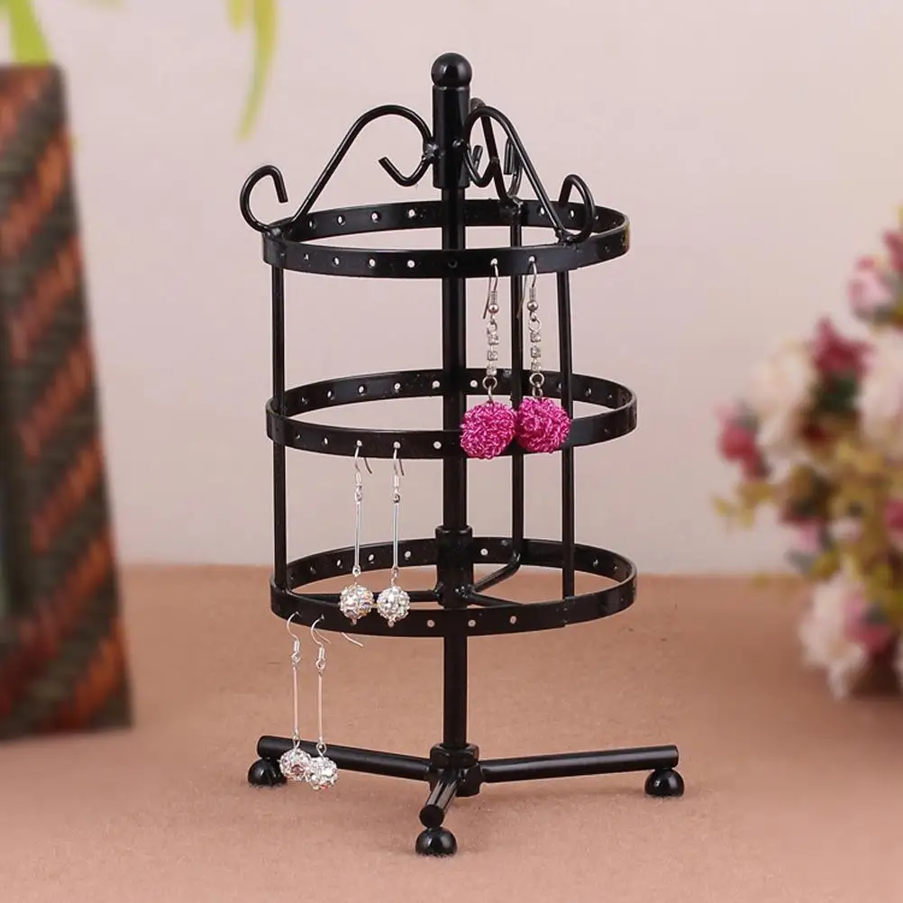 3 -Tier Rotating Earring Stand Display Holder Show Rack European Style Earrings