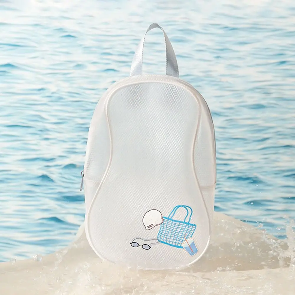 EVA Waterproof Storage Bag Portable Large Capacity Makeup Bag Dry Wet Separation Translucent Toiletries Organizer Cosmetic