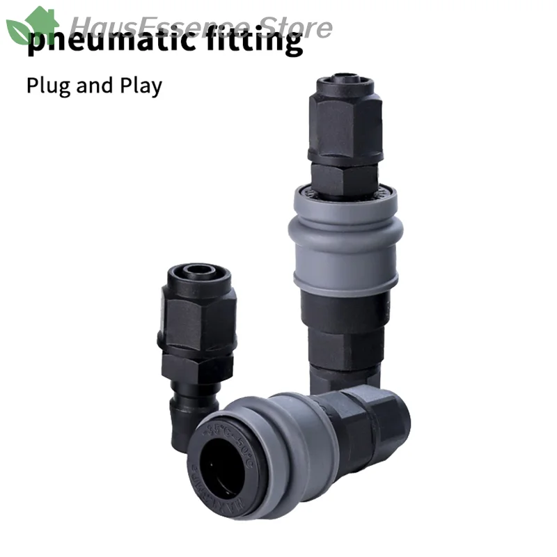 ※Long Lasting Pneumatic Fittings 8/10/12mm Easy-Install Pneumatic Self-locking Quick Joint Connector C-Type Self-locking