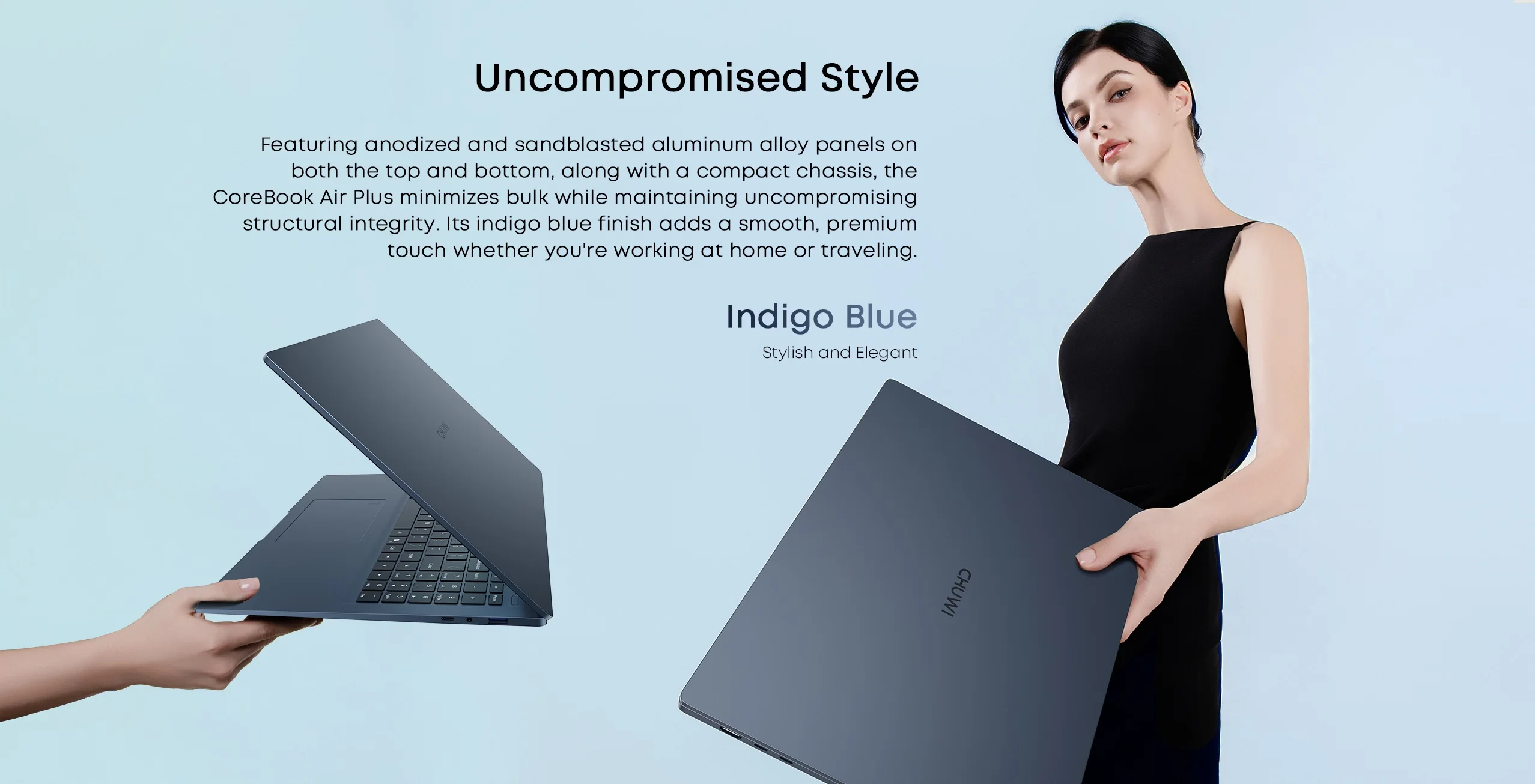 CHUWI CoreBook Air Plus 16'' / CoreBook Air 14'' Ultraleicht-Laptop AMD R5 6600H Prozessor 16GB RAM 512GB SSD Computer Windows 11 – Detail 3