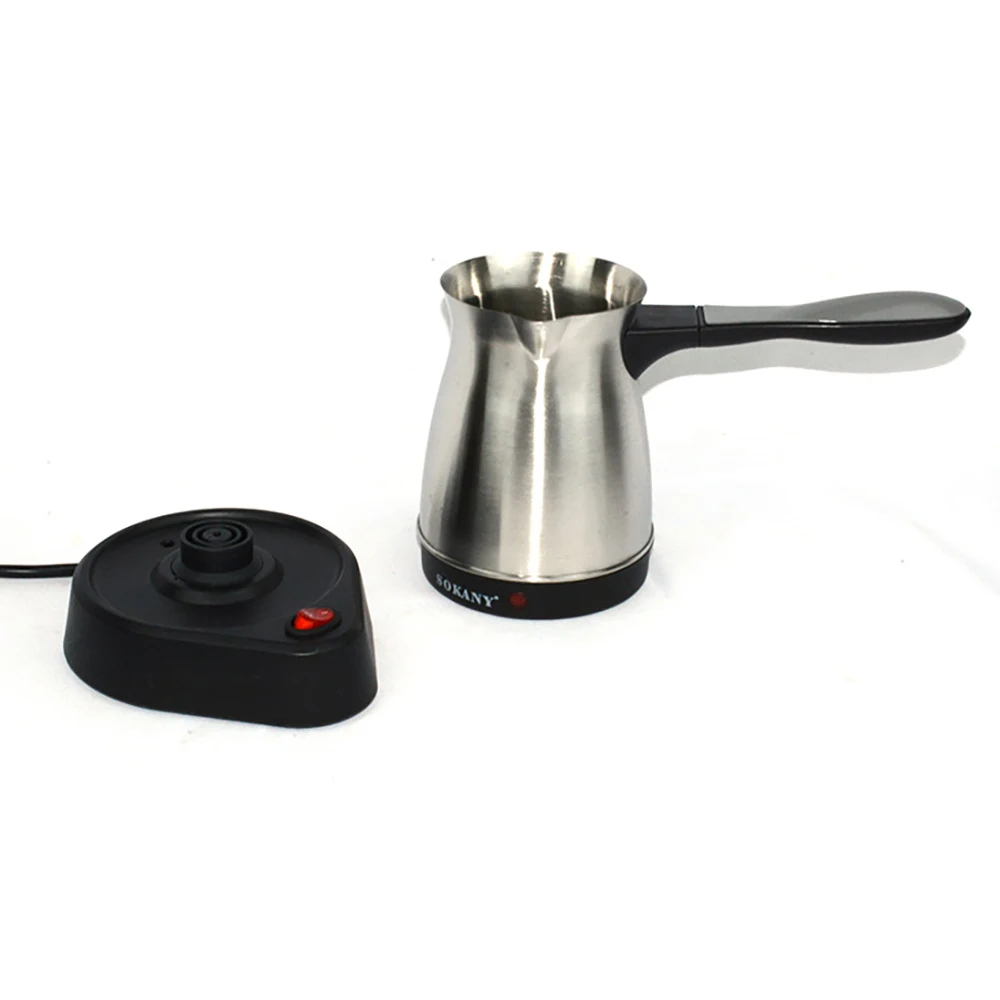 Turkish Coffee Pot-Portable Coffee Pot Boiled Milk Coffee Kettle Turkish Coffee Maker Pot,Foldable Handle for Home & Travel