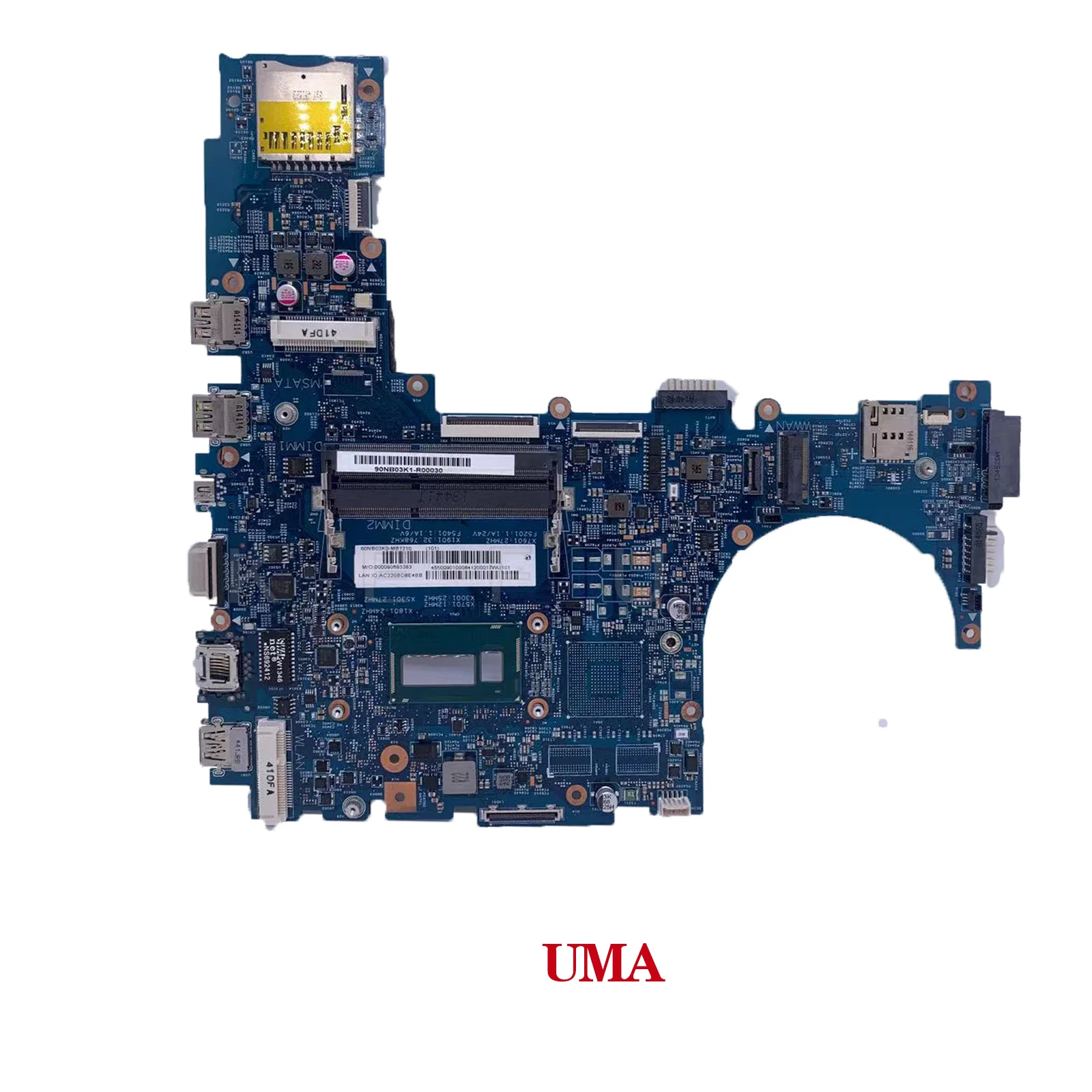 Imagem -03 - Placa-mãe para Laptop Asus Pro B551la Ddr3 i5 i7 i3 i5 i7 Uma Gt840m Mainboard Ddr3