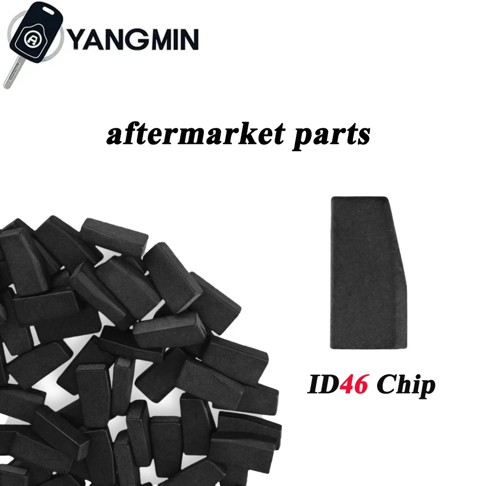 YANGMIN Chip Kunci Mobil ID46 Chip Transponder Karbon untuk VW Kia Hyundai Ford Mazda Nissan Honda Peugeot Citroen