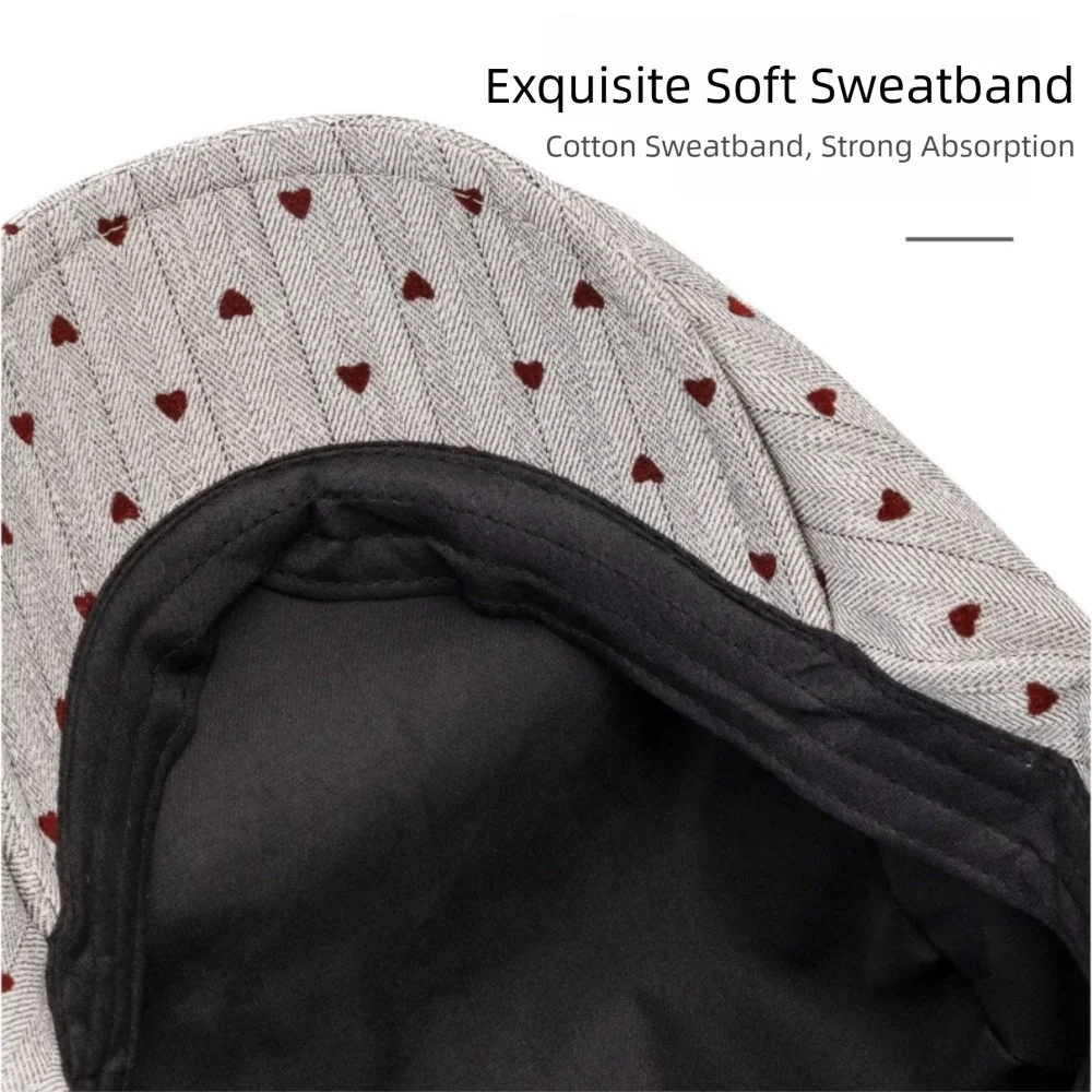 جديد عارضة قبعة البيريه تنفس القلب الرسام شقة قناع كاب قابل للتعديل الرجعية بطة اللسان كاب