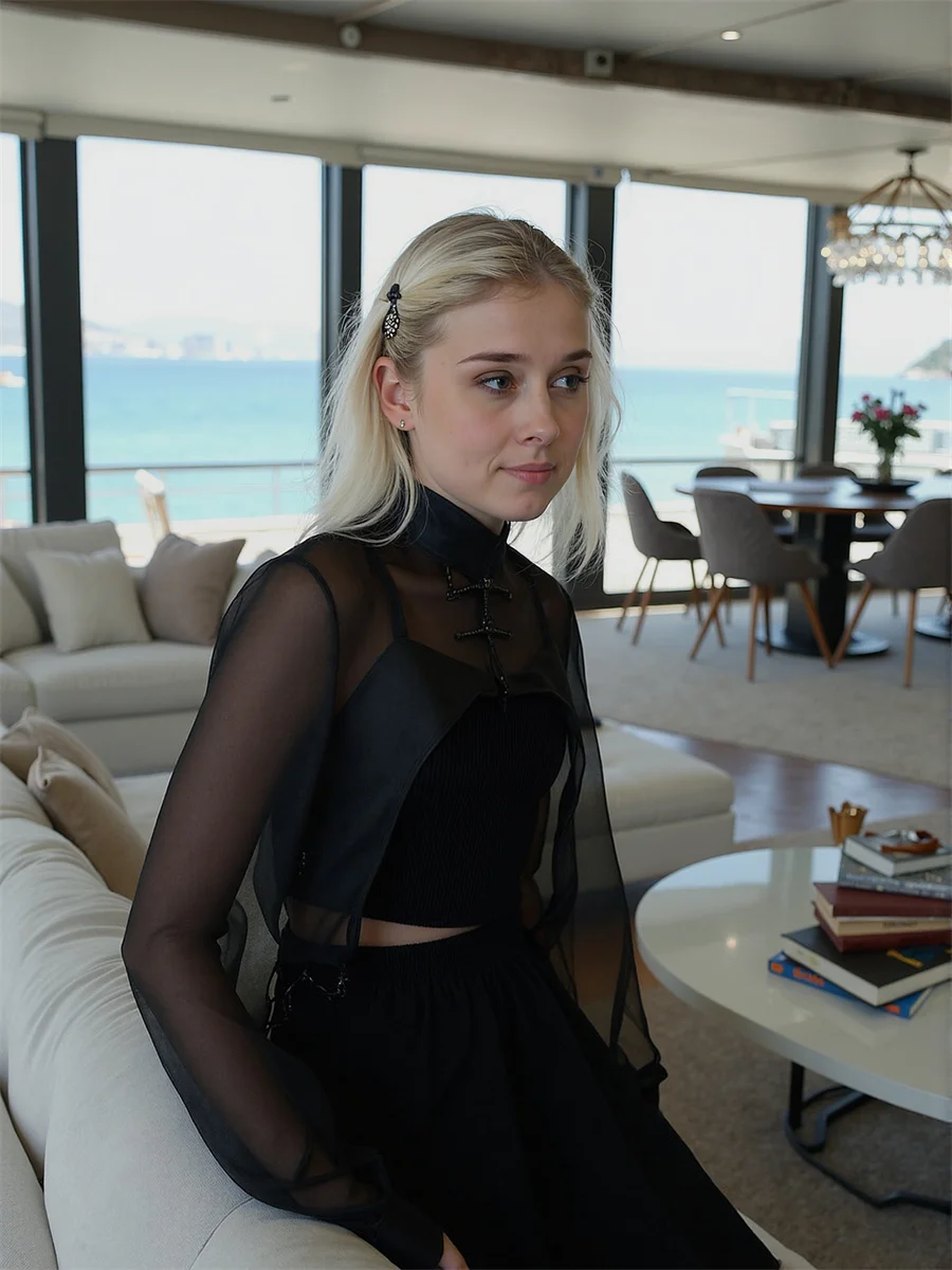 Chemise à manches longues pour femmes, noir, nœud papillon, col, nœud avant, bouton Preppy, étudiant, doux et mignon, Harajuku, hauts à la mode