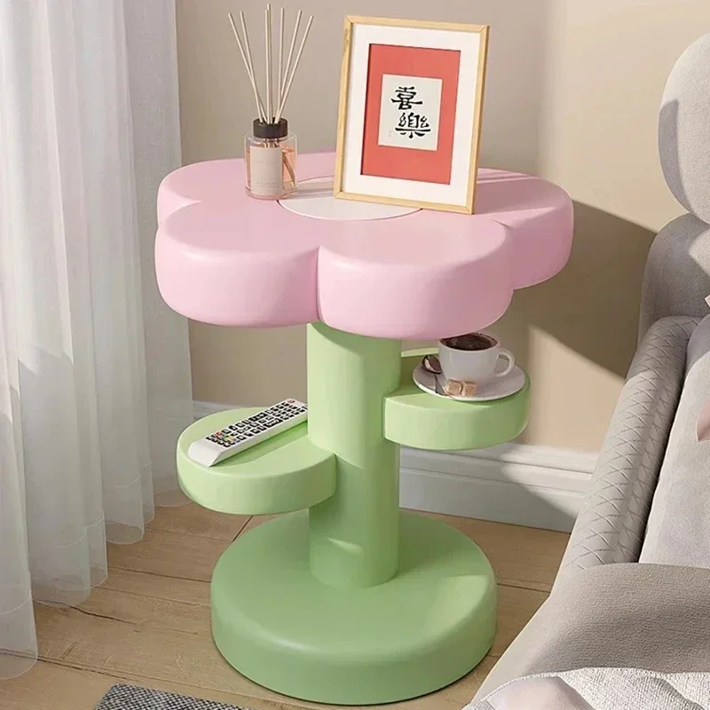 Pretty Bed Side Table Bedroom Living Room Tea Table Library Bedside Coffee Table Children Garden Furniture