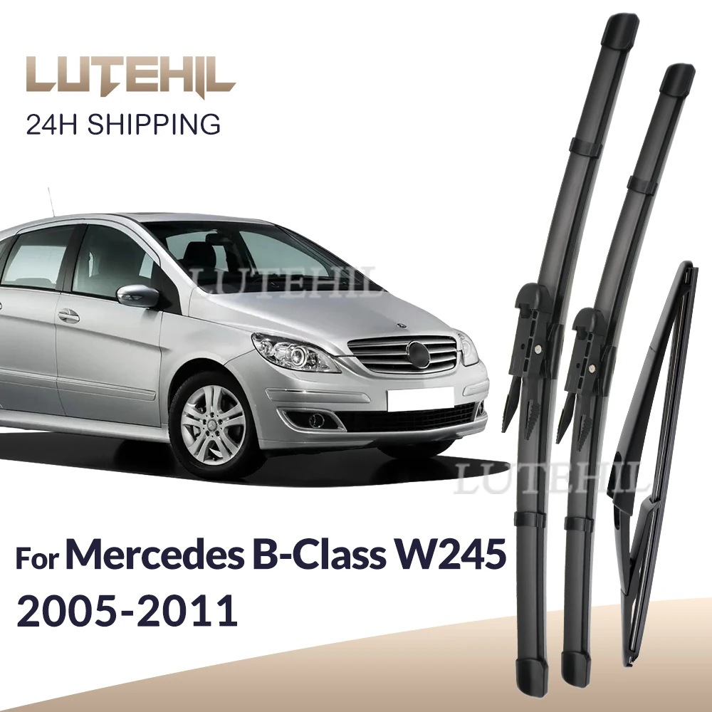 

For Mercedes Benz B-Class W245 2005-2011 2006 2007 2008 Wiper Front & Rear Wiper Blades Windshield Windscreen Brushes 26"+23"+12