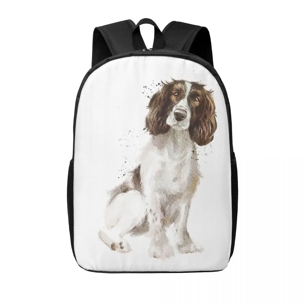 

Springer Spaniel Woman Backpacks Boys Girls Bookbag Fashion Students School Bags Portability Travel Rucksack Shoulder Bag