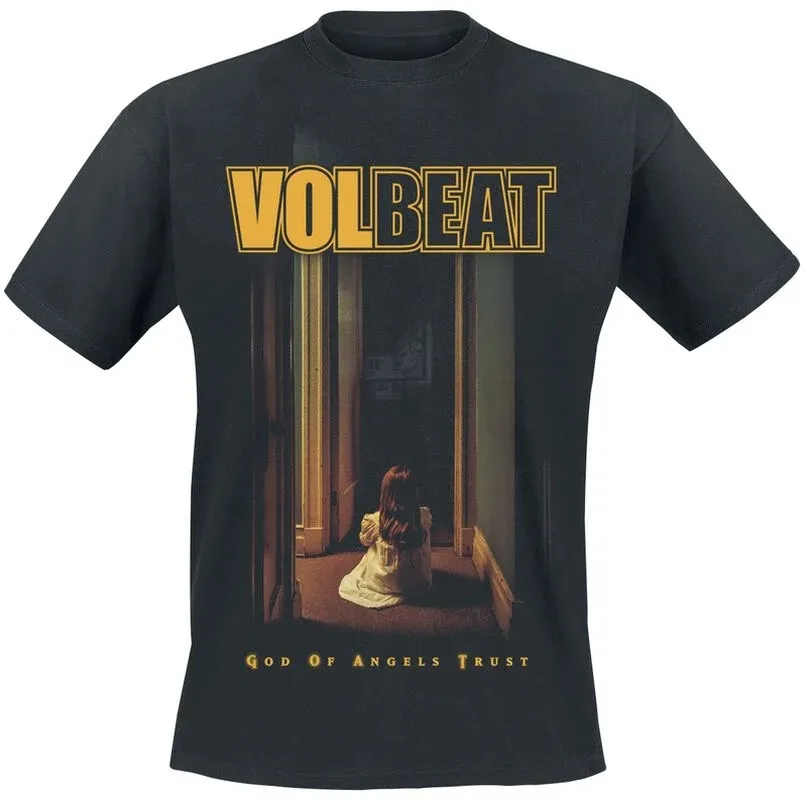 Volbeat God of Angels Trust Album Print Cotton T-shirt Men Women Rock Band Unisex Tee