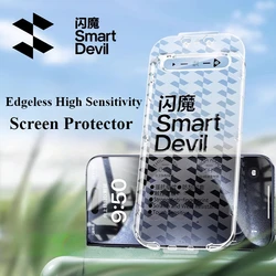 SmartDevil Dust-free Cabin Screen Protector for iPhone 15 Pro Max 14 13 12 Clear Tempered Glass Film with Easy Installation Tool
