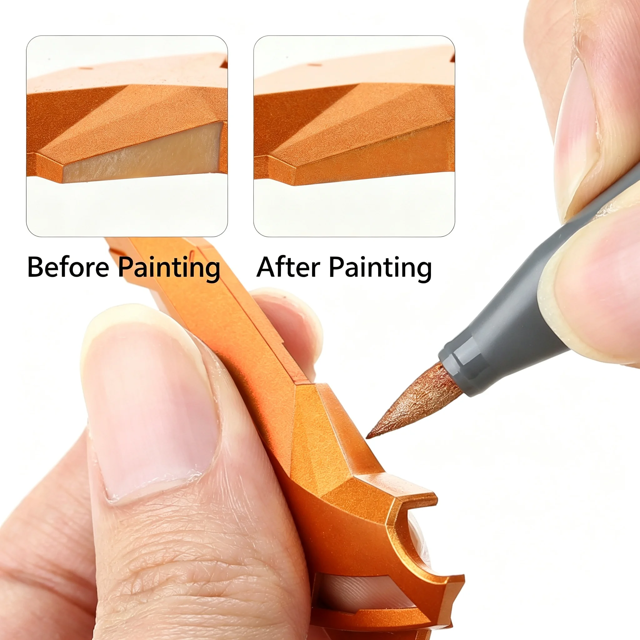 DSPIAE Model Paint Marker Water‑Based Soft Nib Pen Emperor Huangdi Collaborative Edition for Scale Hobby Model DIY Painting Work