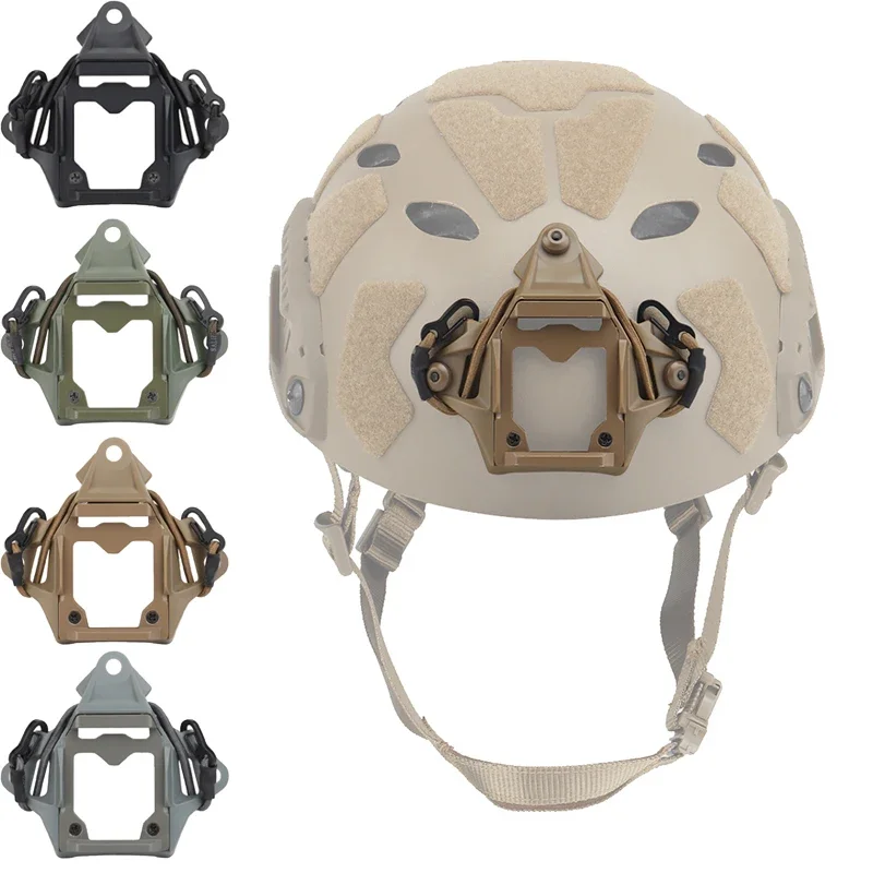 Adaptador de montaje NVG de tres agujeros para casco táctico, dispositivo de visión nocturna de disparo rápido, accesorios de soporte