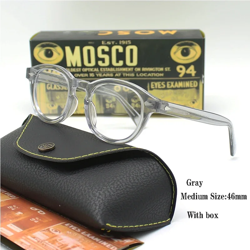 YPAY Herren Brillen rahmen Johnny Depp Stil Brille transparente Linse Marke Designer Computer männlich runde Vintage Brille 6