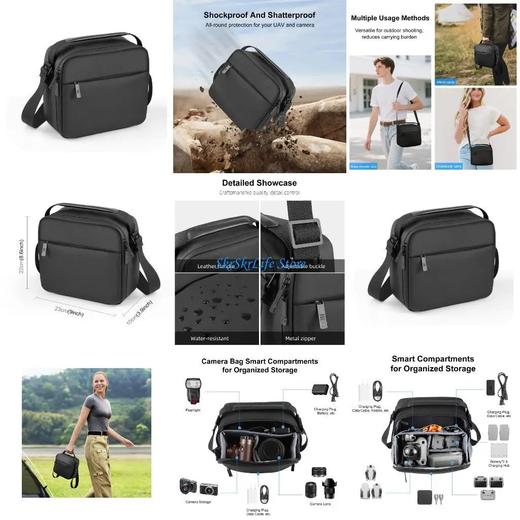 

E65E Carrying Case for Mini/Pocket Body Case Portable Travel Storage Bag for Remote Protective Case Accessories