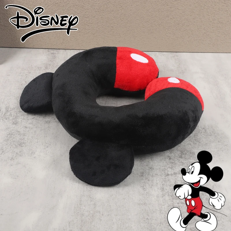 

Disney Mickey Mouse U-shaped Pillow Cartoon Neck Pillows Travel Office Sleeping Airplane Soft Pillow Cervical Healthcare Bedding