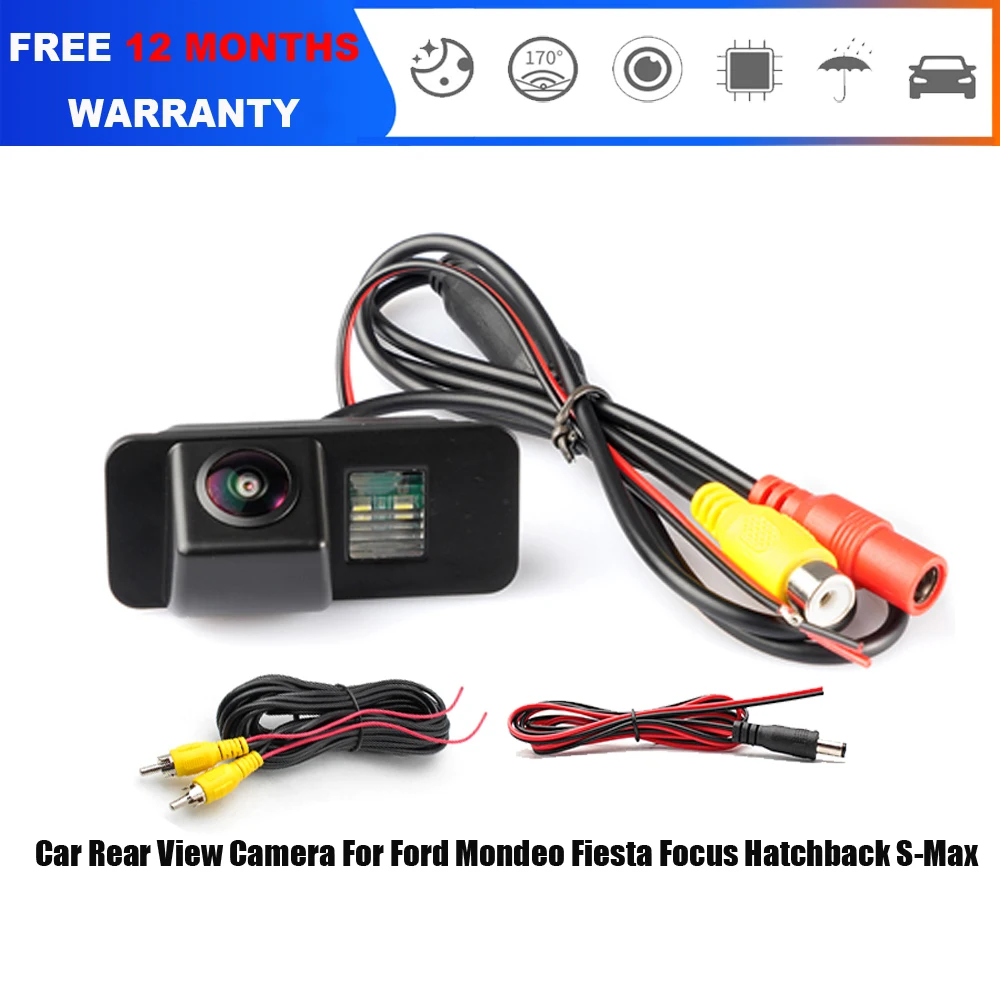 HD Car Rear View Parking Reverse Camera For Ford Focus MK2 Galaxy MK3 Kuga MK1Mondeo MK4 Ranger MK3 Number Plate Light Rear Fit