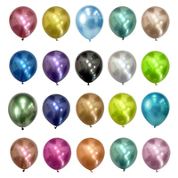 12inch Metal Birthday Balloons 10/20/30Pcs Silver Champagne Chrome Gold Metallic Balloon for Birthday Baby Shower Wedding Decor