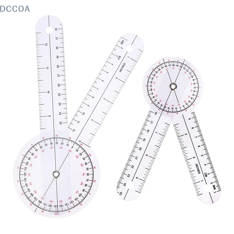 Regola del goniometro da 6/8 pollici righello del giunto medico regola dell'angolo dell'ortopedia calibrata