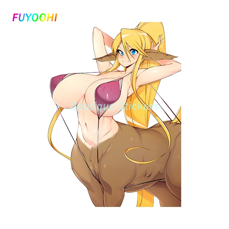 FUYOOHI Play Stickers for Monster Musume No Iru Car Sticker Waterproof Bumper Caravan Window Anime Vinyl Decal Decoration