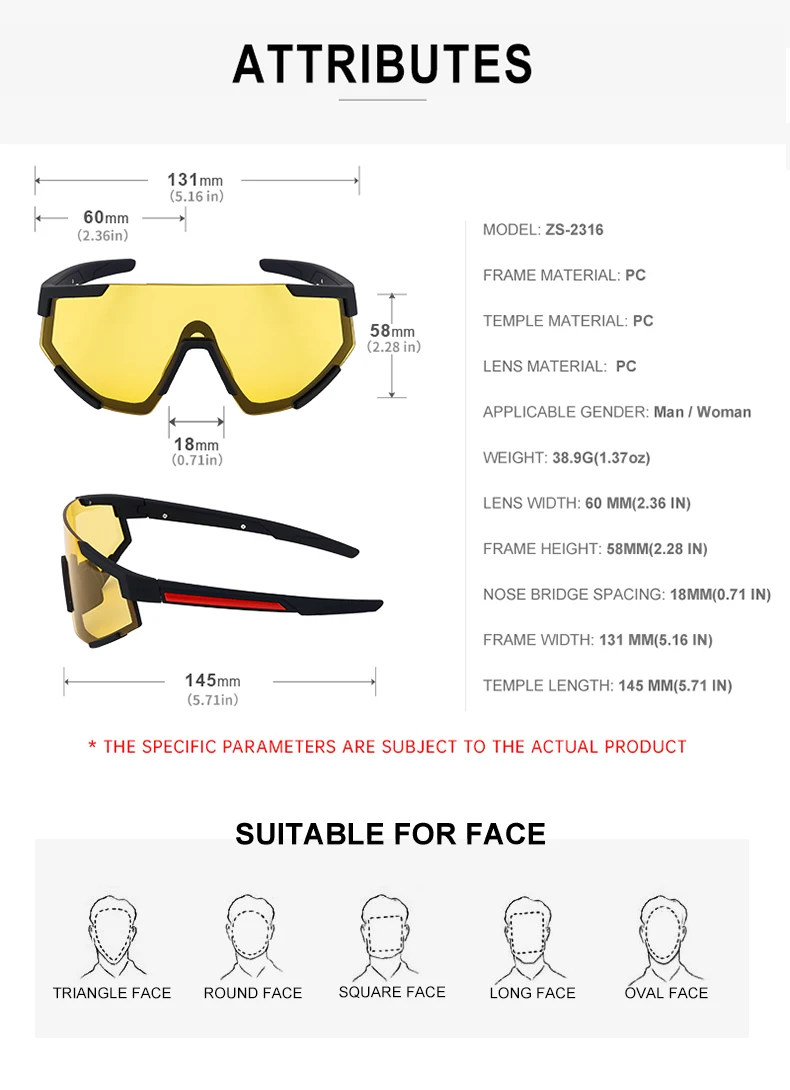 Übergroße quadratische Sport-Sonnenbrille für Damen und Herren 2026 – Luxusmarke, einteilige Punk-Sonnenbrille für Damen, Masken-Brille – Detail 13