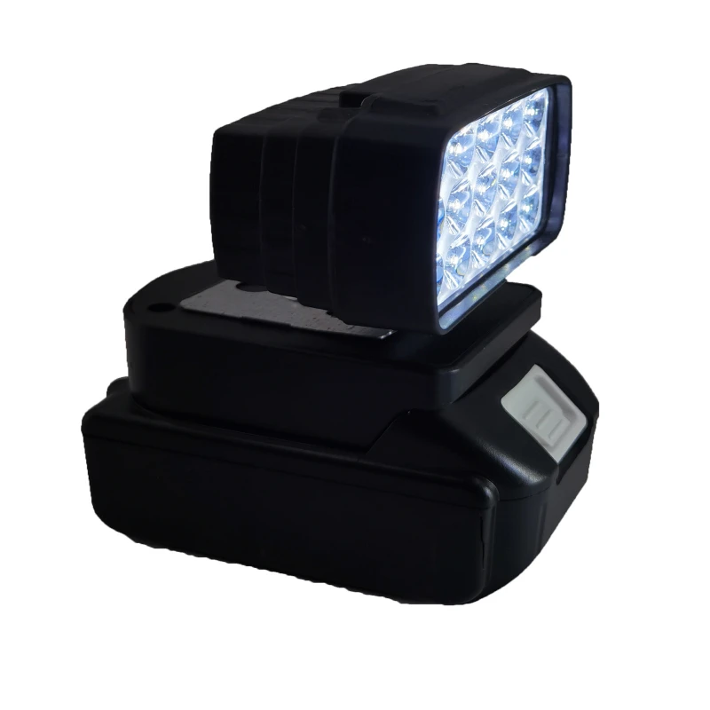 ZWINCKY 8W LED Work Light สำหรับ Makita/Dewalt/Milwaukee BL1430 BL1830แบตเตอรี่ลิเธียมแบตเตอรี่กลางแจ้งโคมไฟทำงาน camping แสง