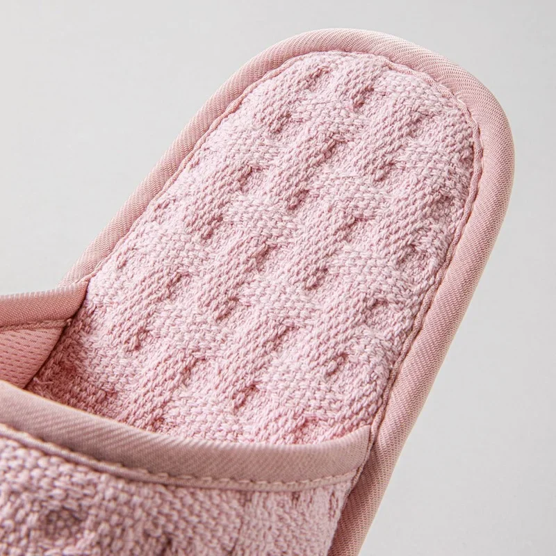 Cotton Soft Sole Silent Slippers Exposed Toes Neutral Comfortable Minimalist Slippers indoor zapatos mujer home cotton shoes