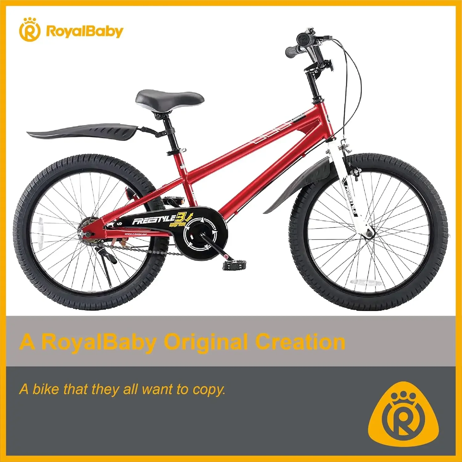 Freestyle Kids Bike 2 Hand Brakes 12 14 16 18 20 Inch Children's Bicycle for Boys Girls Age 3-12 Years