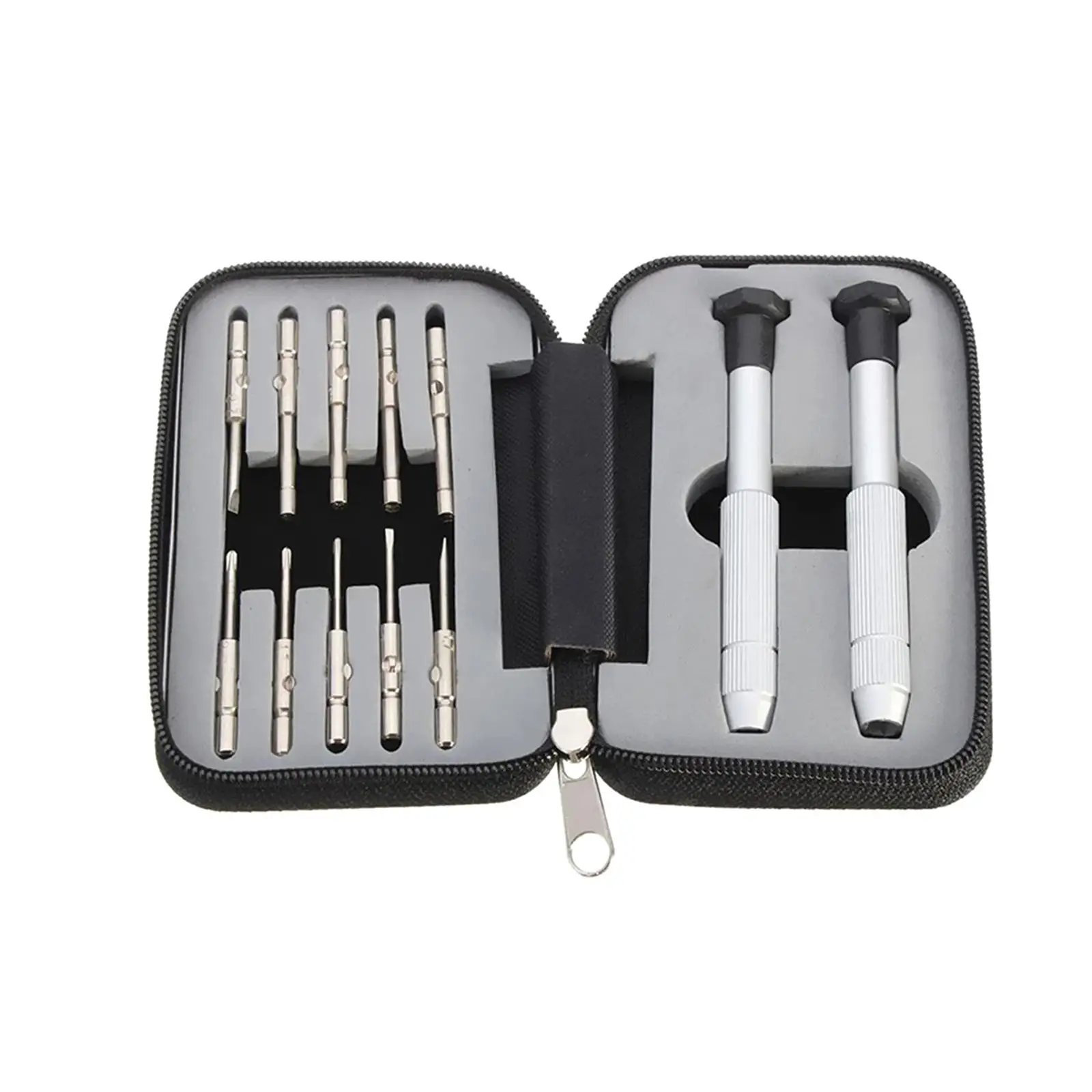 Glasses Screwdriver with Zipper Case Repairing Tool Set for Electronics Watch Jewelry Eyeglasses Multifunction Repairing Tool