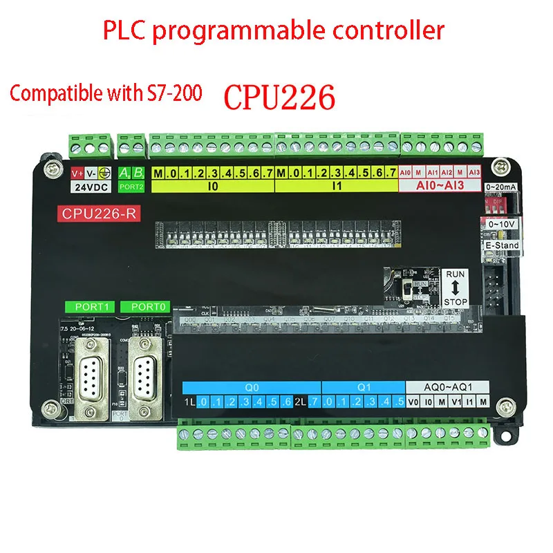 PLC Industrial Control Board S7-200 Domestic CPU226cn Simple Plate Module With Analog 16 In 14 Out DC24V Programmable Controller