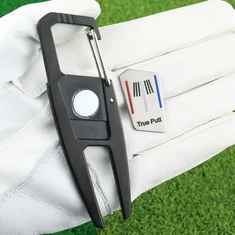 

1 шт., цинковый сплав, инструмент для ремонта Golf Pitch Green Divot, клюшки, паз, чистый портативный складной крючок, аксессуары для гольфа, подарок для игрока в гольф