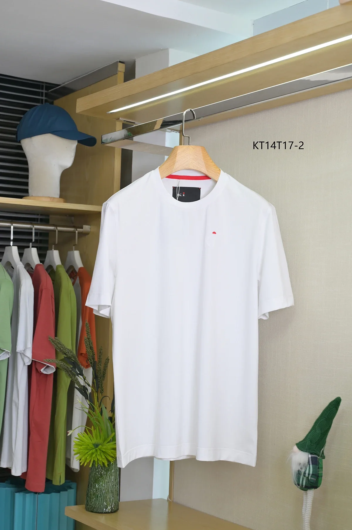 

OECHSLI T-Shirt Cotton men 2025 New Casual breathable Straight embroidery short sleeve thin quality Big size M-4XL