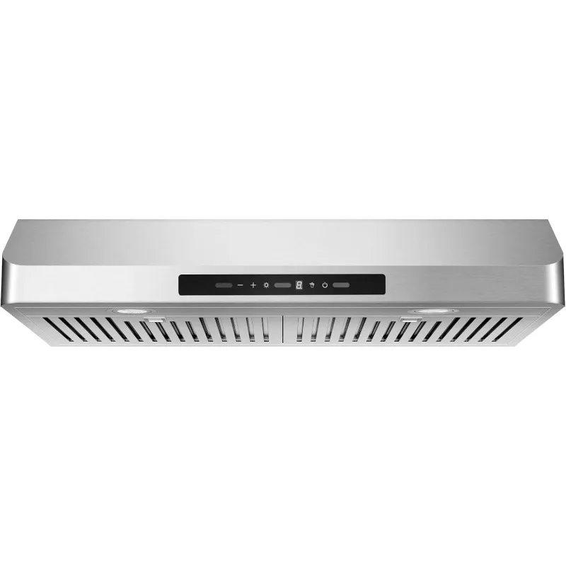 Range Hood 30 Inch, Under Cabinet Range Hood, Kitchen Vent Hood with 900CFM, Stainless Steel Kitchen Stove Vent Hood for Ducted