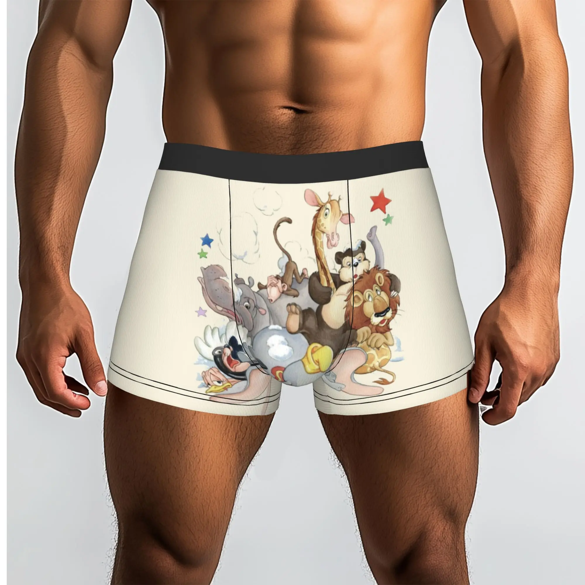 Custom D-Dumboes Cartoon Underwear Men Stretch Cute Elephant Boxer Briefs Shorts Panties Soft Underpants For Homme