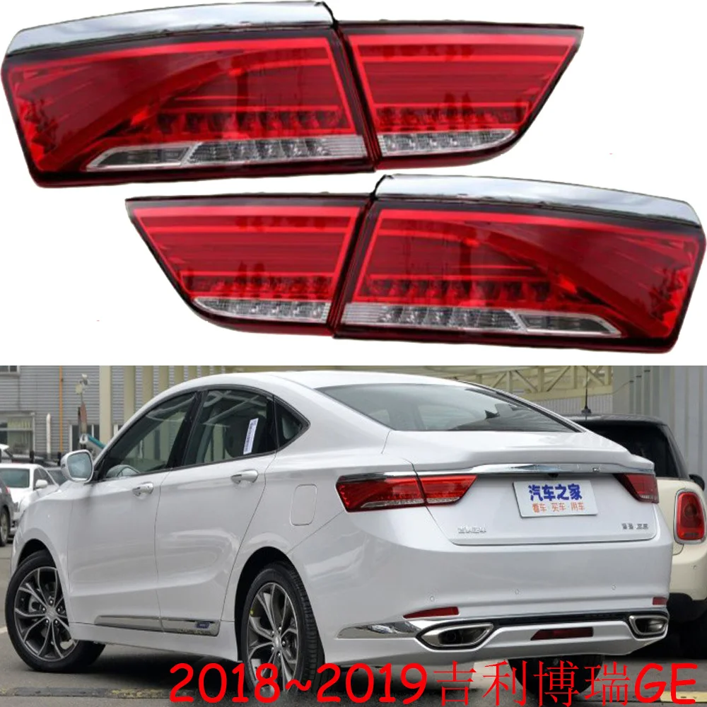 1pcs car accessories bumper tail light for Geely Emgrand GE taillight Taillamp 2018~2019y for Geely GE fog lamp