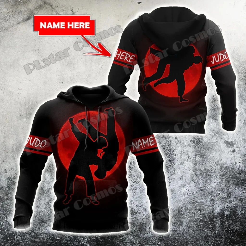 

Customize Name Martial Arts Judo 3D Printed Fashion Men's hoodies Unisex Casual zipper Pullover Gift For Judo Lovers TDD175