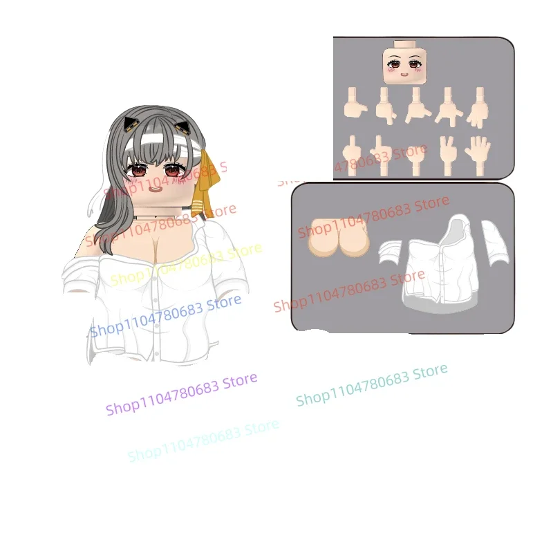 MOC ビルディングブロックミニアクションフィギュア花嫁ナース組立モデル漫画アニメーションアクセサリーおもちゃギフトコレクション