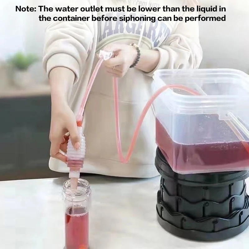 2 متر/2.5 متر شبه التلقائي المنزل المشروب سيفون حزمة لصنع النبيذ اليد دلك سيفون تصفية الغذاء الصف أنبوب شفاف للبيرة