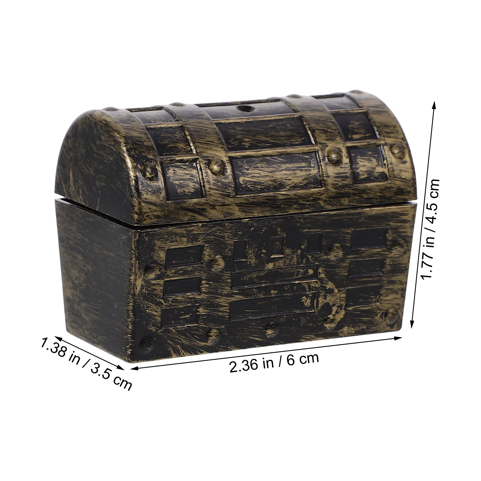6Pcs Pirate Party Favor Boxes Reliable PP Material Eye-Catching Appearance Mini Storage Chest for Special Occasions