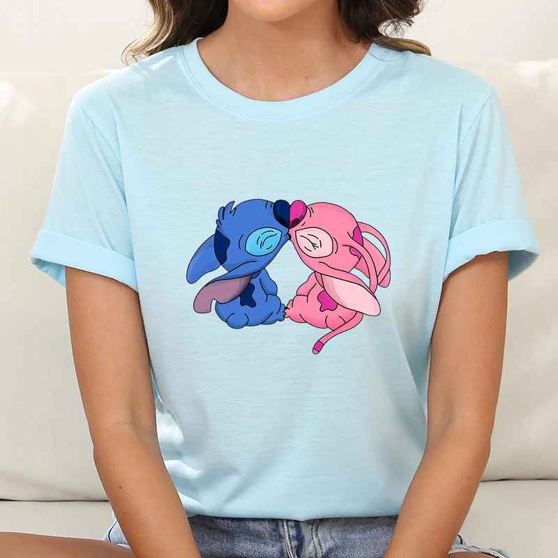 

Summer Dress ﻿Female Clothes Disney Mickey Printed Graphics Ladies Clothing Women's Short Sleeve Top 2025 Plus Size Y2k T-shirt