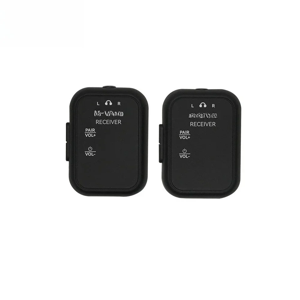 

Wireless audio transmitter receiver portable wireless monitor earphone monitor with charging compartment