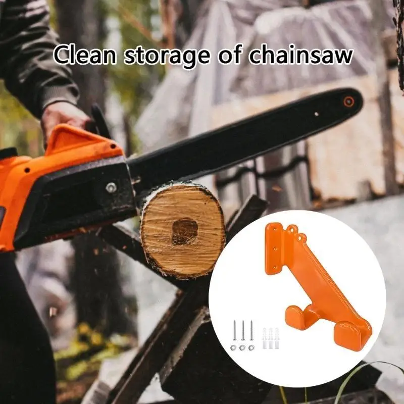 P82E Chainsaw Mount Mount حامل شماعات شماعات الرف الصلب الثقيلة لتنظيم أداة وملحقات ورشة عمل للمرآب