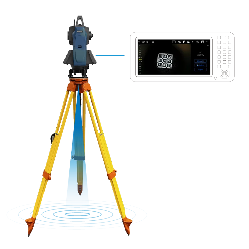 Hi-Target HTS-820 high precision Robotic Total Station with Dual-sided color screen