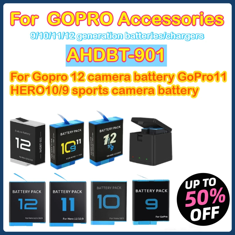 

For Hero12 Camera Battery,for 11 HERO10/9 Sports Camera Battery Used As A Backup Battery or Replacement Battery