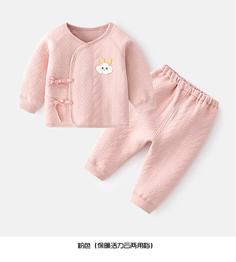 2Piece Spring Newborn Baby Clothes 0 To 3 Months Girls Boutique Outfits Cartoon Cute Cotton Top+Pants Infant Clothing Set BC287