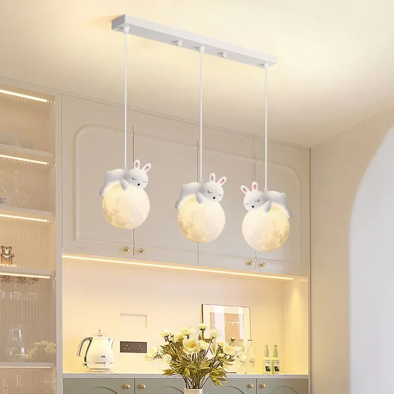 Lámpara de pared de oso pequeño G9, luz LED colgante para mesa de comedor, decoración de habitación de niños, lámparas de conejo, iluminación de sala de estar, nueva y moderna