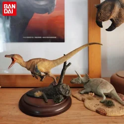 Original Bandai Gashapon Big Biological Map Figures Dinosaur Tyrannosaurus Simulation Movable Animal Action Figure Model Toys