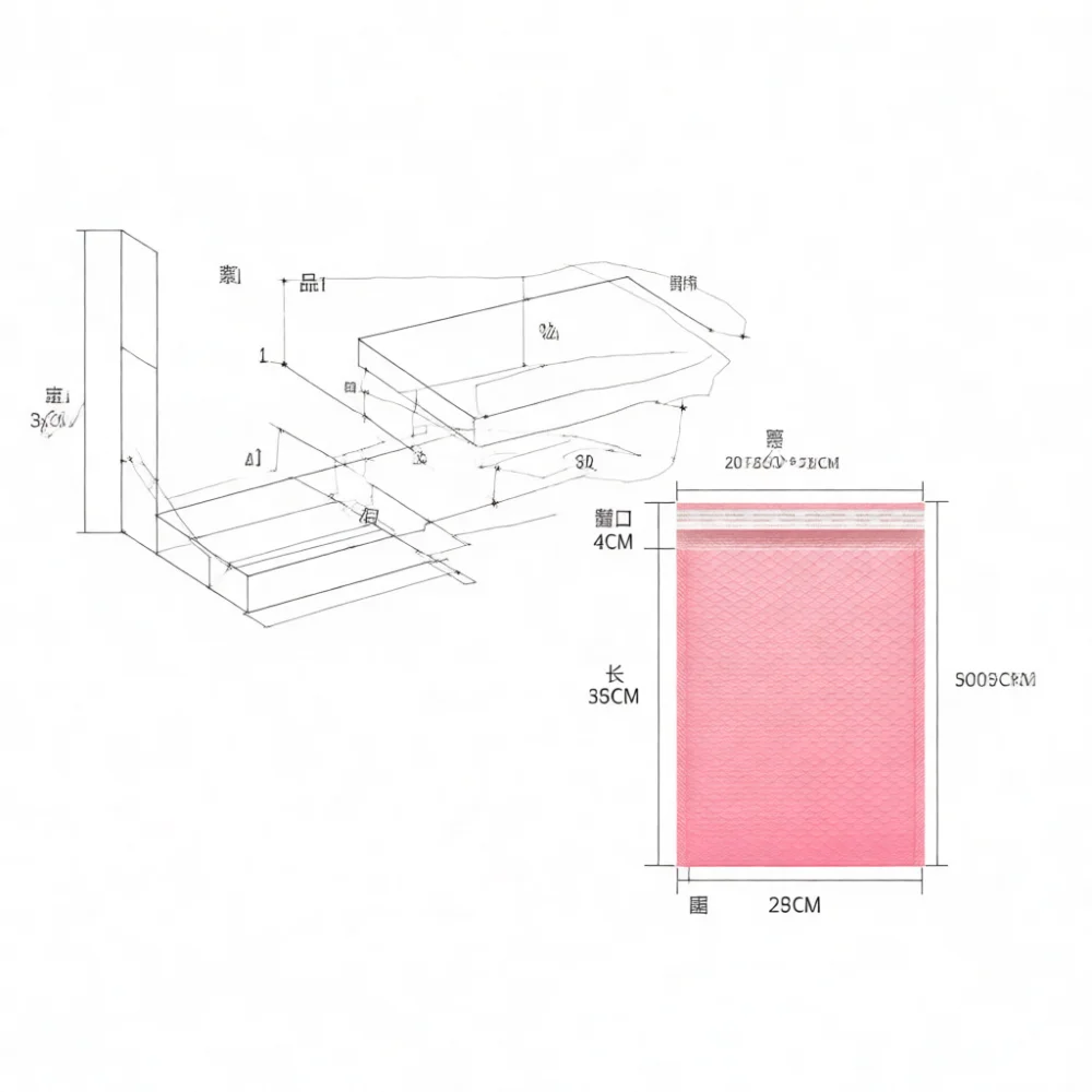 Padded Shipping Envelopes Waterproof Bubble Bags Poly Mailer For Fragile Items Mailing Packaging Supplies For Ecommerce Sellers