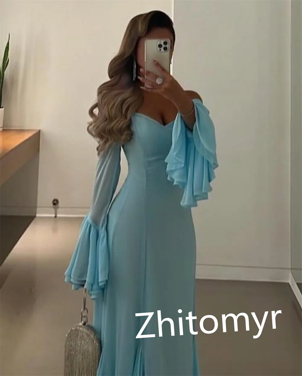 Fashion Customized Halter A-line Floor Length Prom Dresses Formal Ocassion Gown Layered Satin vestido de casamento 2023