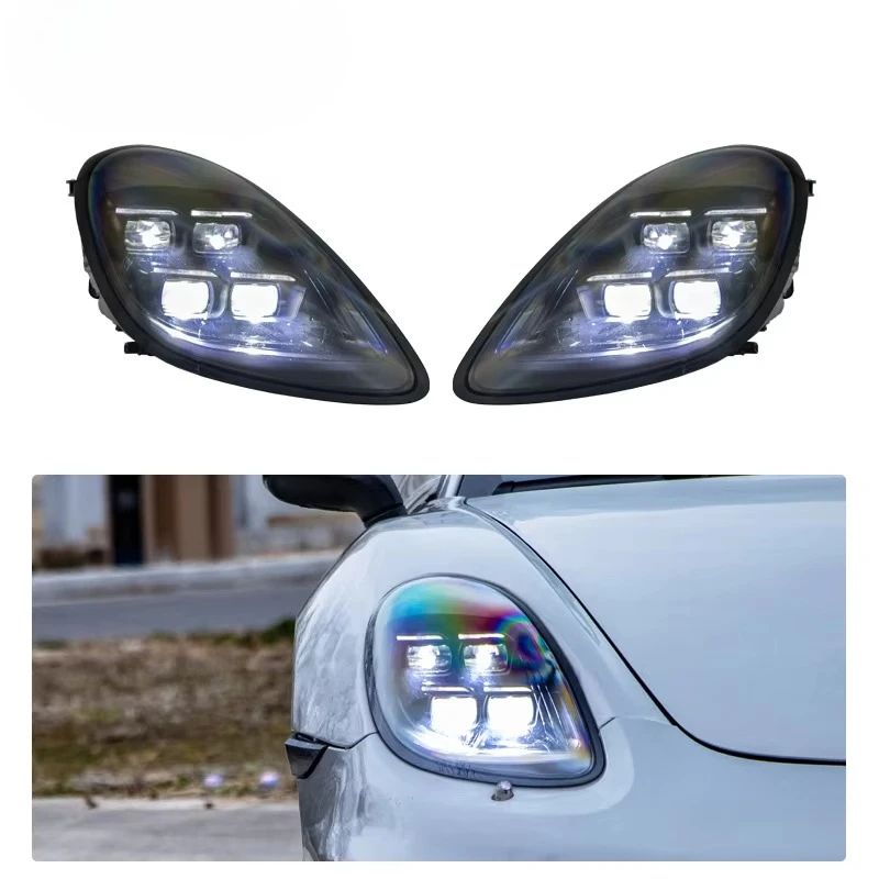

[1979] Car Headlamp 981 Headlight Upgrade to 2025 Pdls Style Led Headlights for 2013 2014 2015 Porsche Cayman Boxster